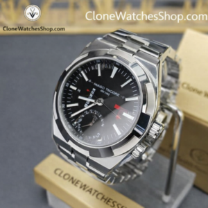 Vacheron Constantin Super Clone Watches 1:1 Overseas Dual Time 7920V/210A-B546 Black Dial