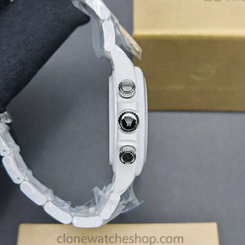 Modified Super Clone Watches 1:1 AET Rolex Daytona Full Ceramic Abu Dhabi 4130 Movement - Image 6