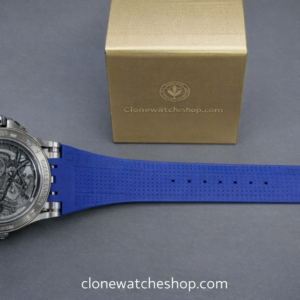 Richard Mille Super Clone Watches 1:1 RM 47 Full Transparent Tourbillon Orange Strap