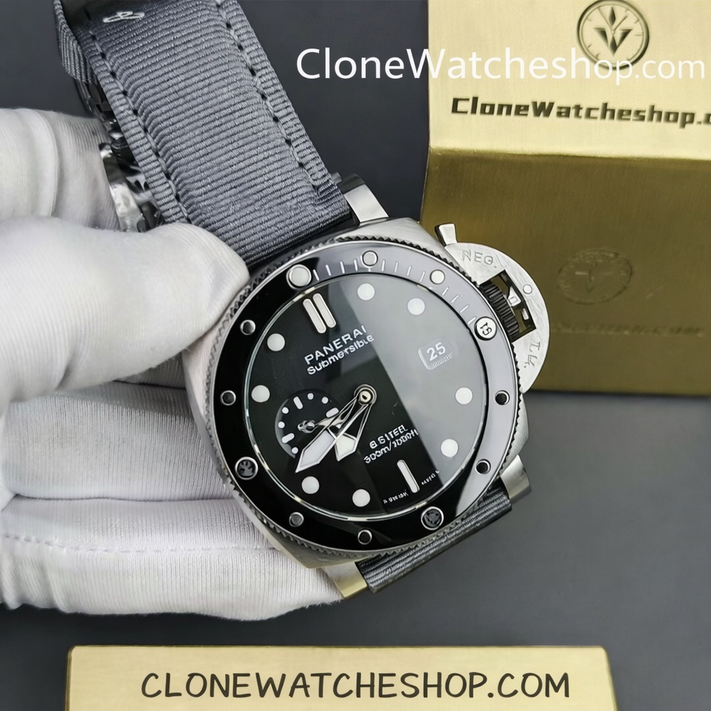 Panerai Super Clone Watches 1:1 Submersible Luna Rossa CarboTech GMT America’s Cup PAM 01039 - Image 3