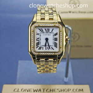 Cartier Super Clone Watches 1:1 PANTHÈRE DE CARTIER White Dial 27mm x36mm WJPN0085