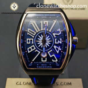 Franck Muller Super Clone Watches 1:1 V45 Blue Dial Yachting