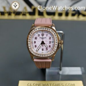 Patek Philippe Super Clone Watches 1:1 Aquanaut 5072R-001 Rose Gold 35.6 mm