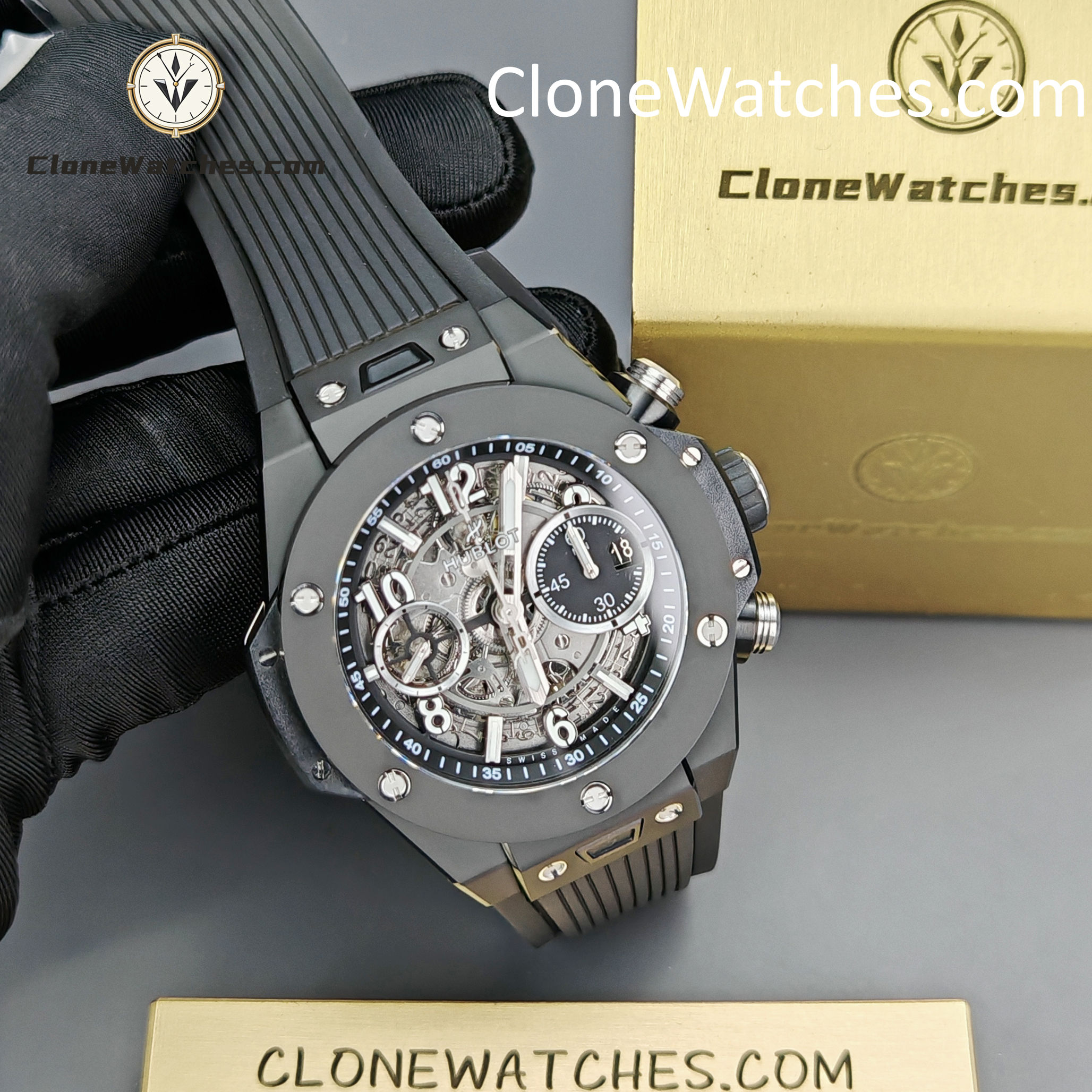 Hublot Super Clone Watches 1:1 Big Bang Unico Black Magic 42MM 441.CI.1171.RX - Image 6