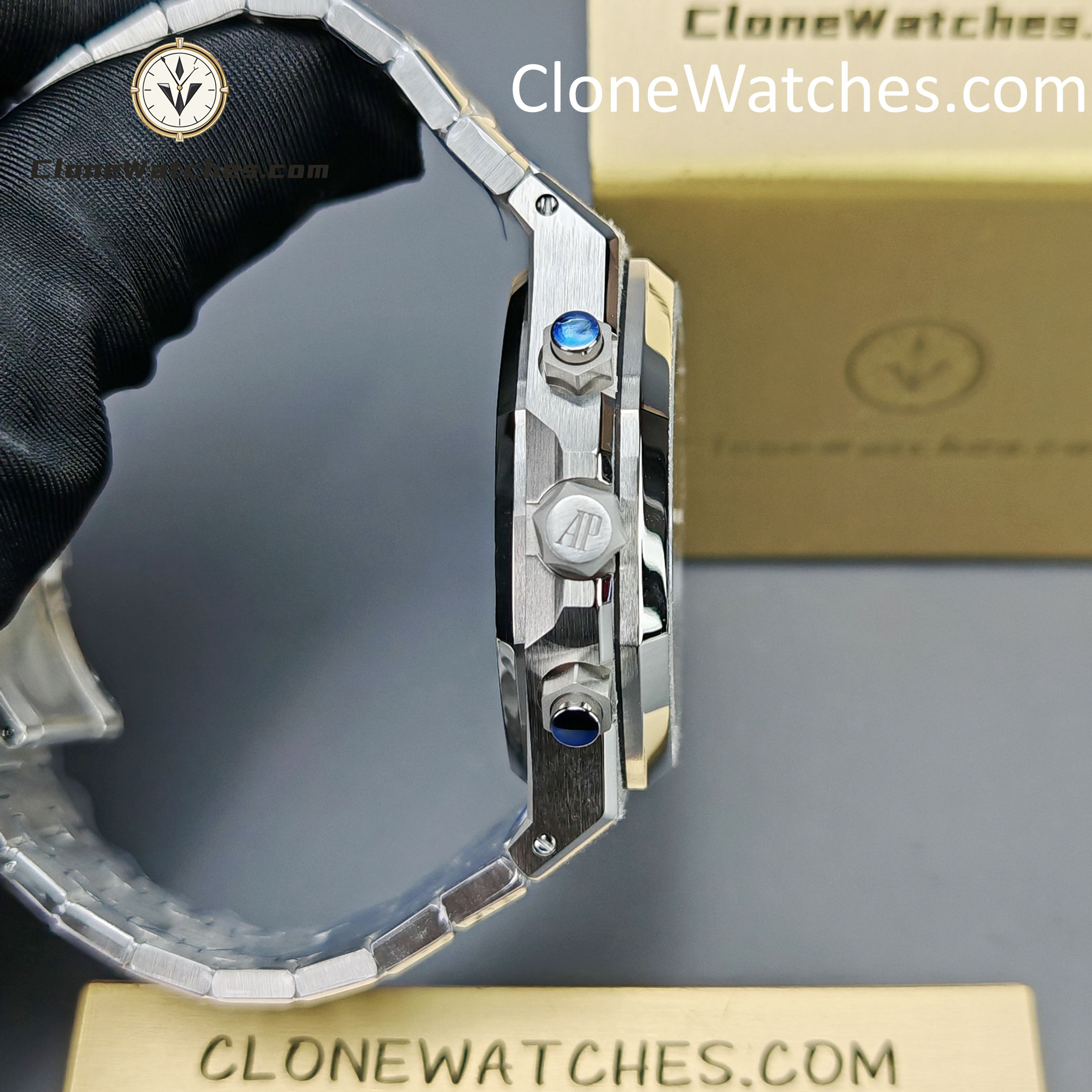 Audemars Piguet Super Clone Watches 1:1 Royal Oak Black & Silver Dial 26239BC Selfwinding Chronograph - Image 13
