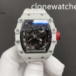 Richard Mille Super Clone Watches 1:1 RM 035 – 01 Tourbillon White Strap