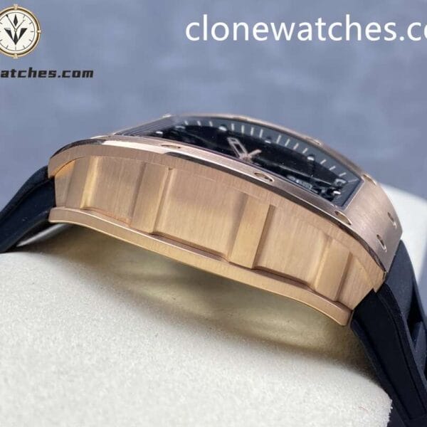 Richard Mille Super Clone Watches 1:1 RM 035 Americas Rose Gold Black Strap - Image 10
