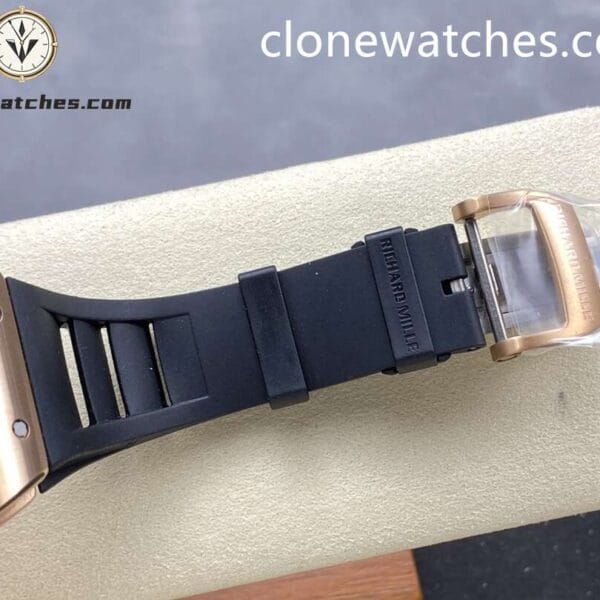Richard Mille Super Clone Watches 1:1 RM 035 Americas Rose Gold Black Strap - Image 13