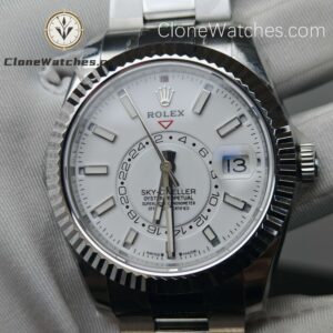 Rolex Super Clone Watches 1:1 Sky Dweller White Dial Oyster M336934 9002 Movement