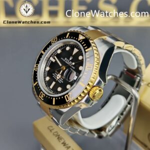 Rolex Super Clone Watches 1:1 Sea Dweller Yellow Gold Black Dial 126603 3235 Movement