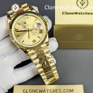 Rolex Super Clone Watches 1:1 Day Date 18K Gold 40mm M228238-0006 3255 Movement