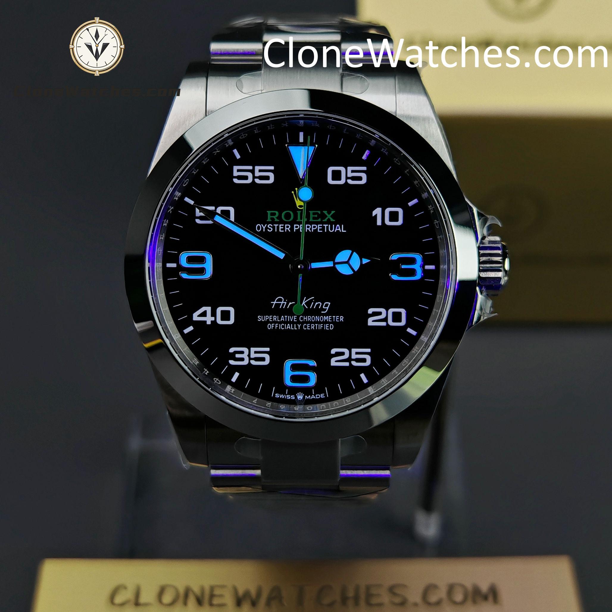 Rolex Super Clone Watches 1:1 Air king Black Dial M126900-0001 3230 Movement - Image 6