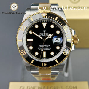 Rolex Super Clone Watches 1:1 Submariner Gold Steel m126613ln-0002 3235 Movement