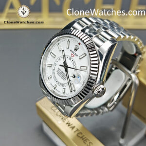 Rolex Super Clone Watches 1:1 Sky Dweller White Dial Jubilee M336934 9002 Movement