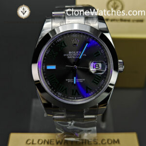 Rolex Super Clone Watches 1:1 DateJust Grey Roman Dial M126300 – 0013 Oyster 41MM 3235 Movement