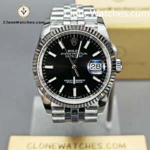Rolex Super Clone Watches 1:1 DateJust M126234 – 0015 Black Dial Jubilee 36MM 3235 Movement