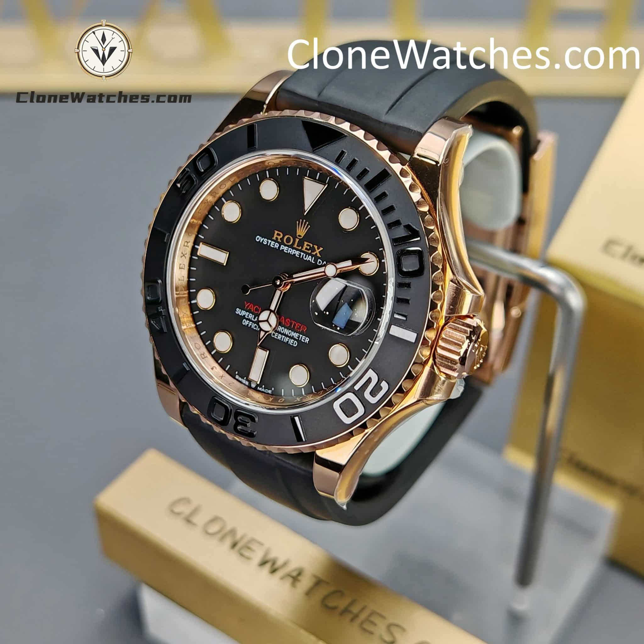 Rolex Super Clone Watches 1:1 Yacht Master 18k Rose Gold m126655-0002 3235 Movement - Image 5