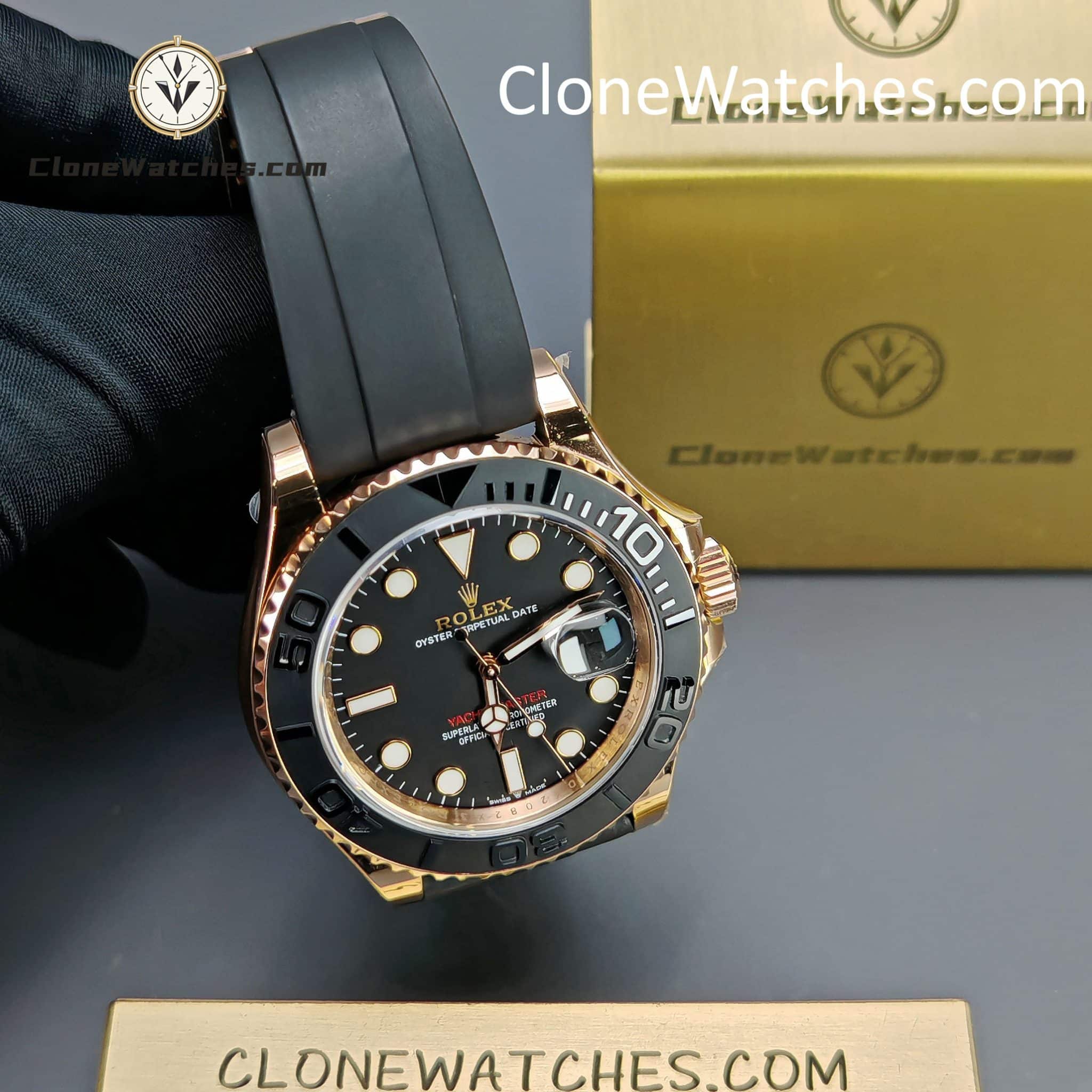 Rolex Super Clone Watches 1:1 Yacht Master 18k Rose Gold m126655-0002 3235 Movement - Image 2