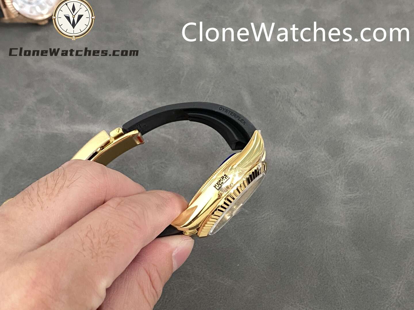 This super perfect Rolex Super Clone Watches is fully functional with 18k white gold plated on a 904L stainless steel case, solid case back with Rolex markings and engravings, white dial with center subdial for world time function. - Image 4