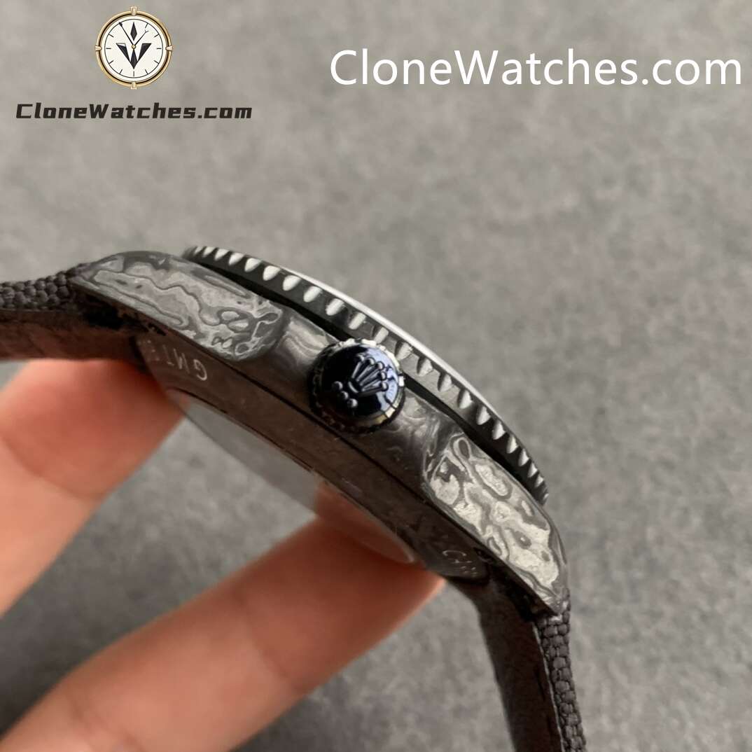 Modified Super Clone Watches 1:1 DIW Rolex GMT Master II NTPT Carbon “ALL BLACK” 3285 Movement - Image 2